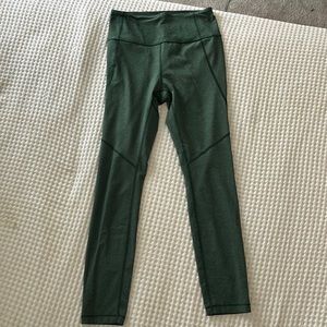 Outdoor Voices 3/4 leggings. Hunter green. Small